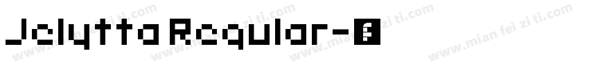 Jelytta Regular字体转换